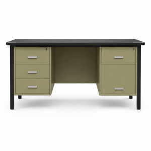 double pedestal desk - 63"x 30"