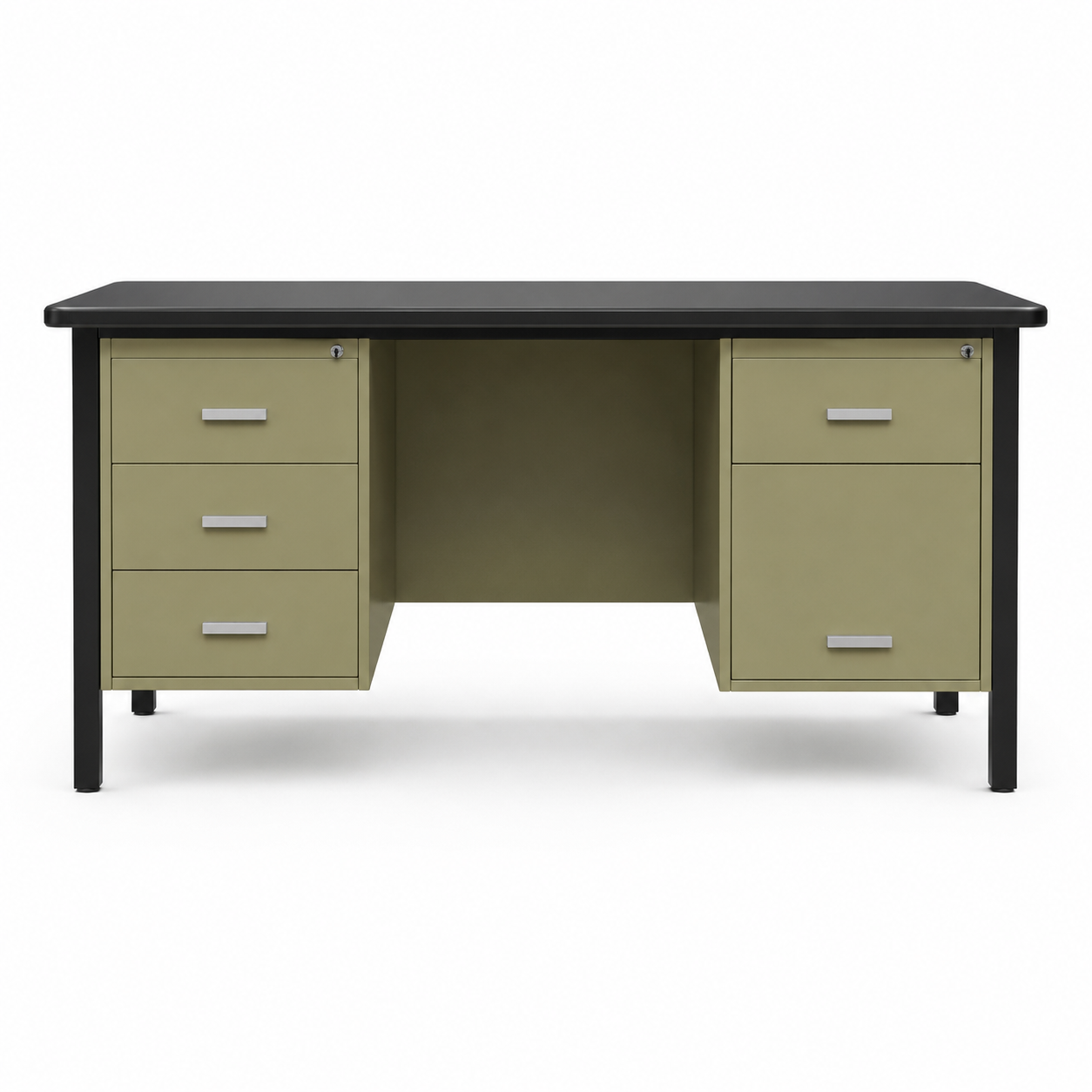 double pedestal desk - 63"x 30"