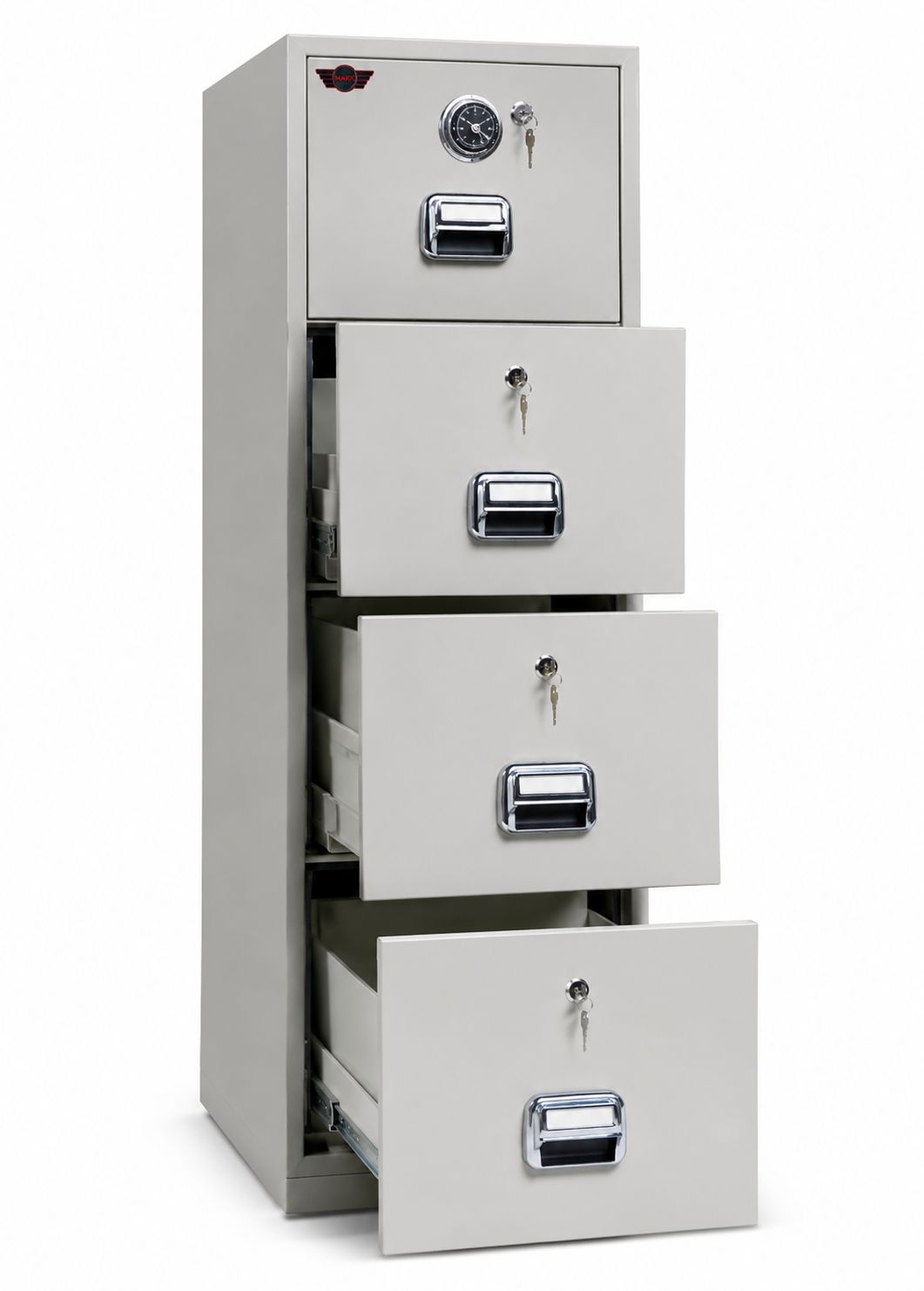four drawer fire resistant filling cabinet