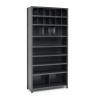 shelving unit with dividers