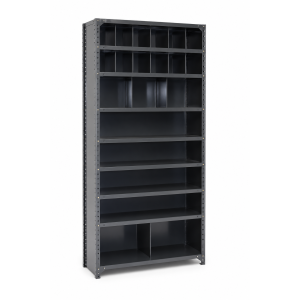 shelving unit with dividers
