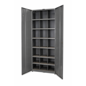 shelving unit with doors