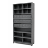 shelving unit with drawers