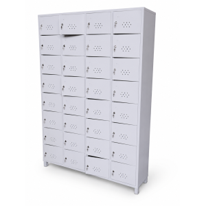 thirty two compartment mobile phone locker
