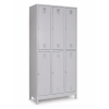 six compartment locker