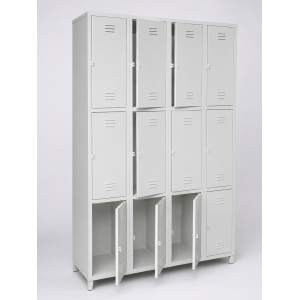 twelve compartment locker gym locker,grey -72x47x16