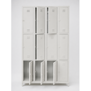 twelve compartment locker gym locker,grey -72x47x16