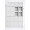 twenty compartment gym locker,grey-72x47x16