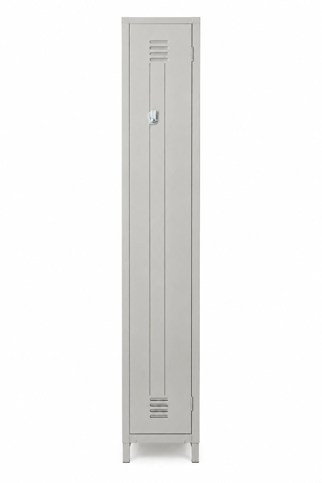 single compartment gym locker-grey