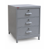 three drawer pedestal-individual locking