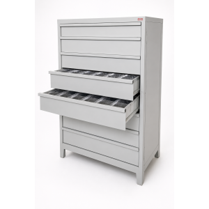 eight drawer heavy duty spares storage cabinet
