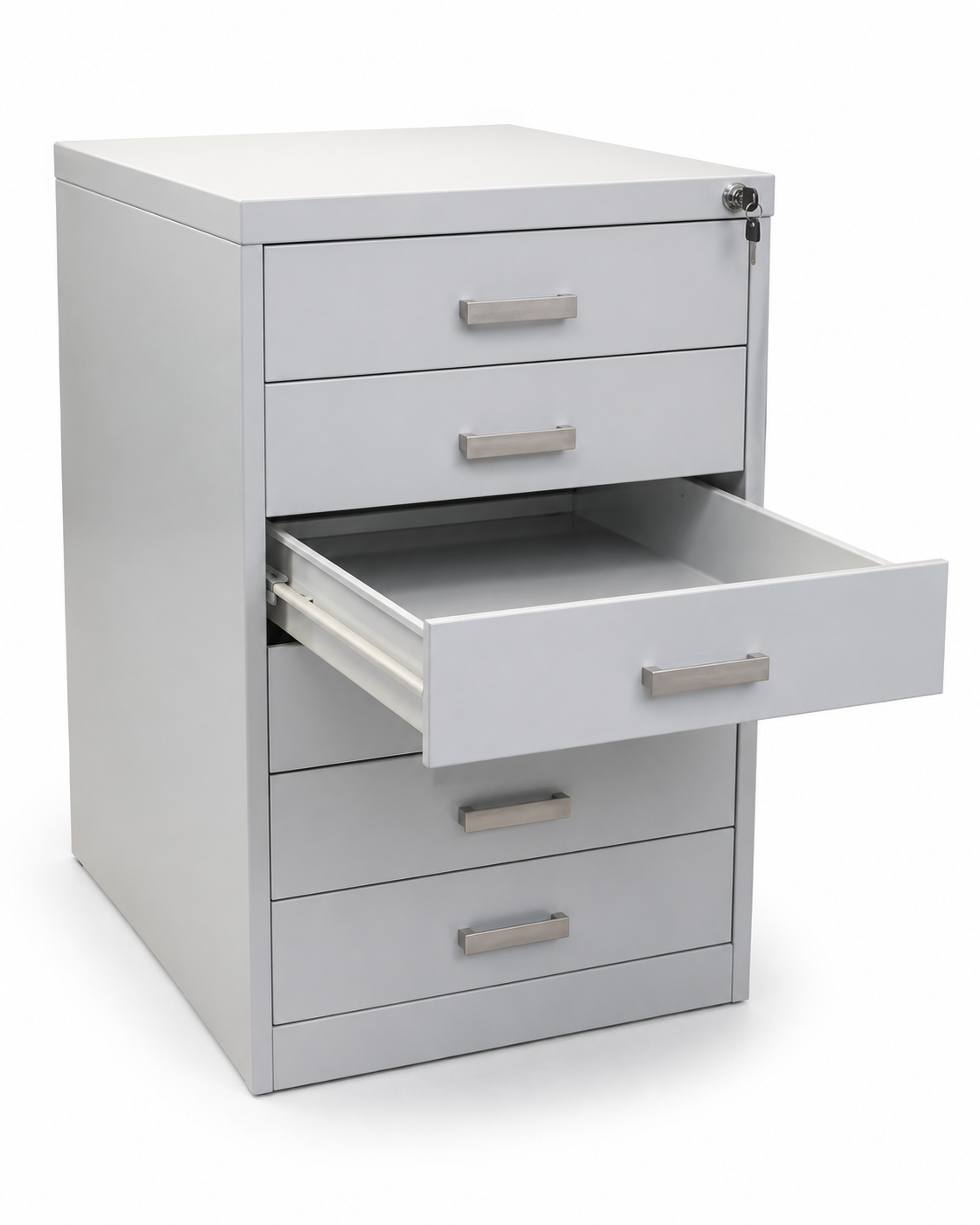 six drawer storage cabinet