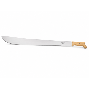26" or 28" carbon steel blade machete (panga) with wooden handle