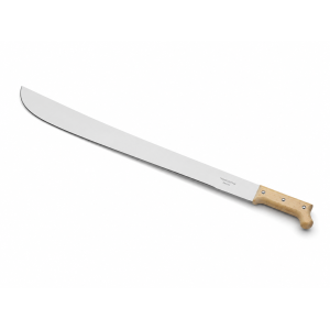 26" or 28" carbon steel blade machete (panga) with wooden handle