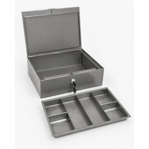 cash box - single lock with coin tray