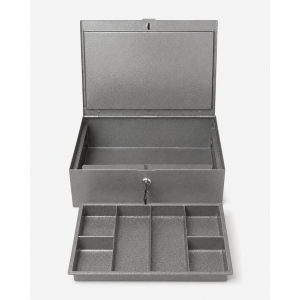 cash box - single lock with coin tray