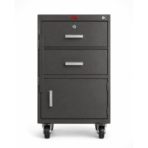 medium two drawer cashier trolley