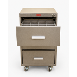 three drawer cashier trolley