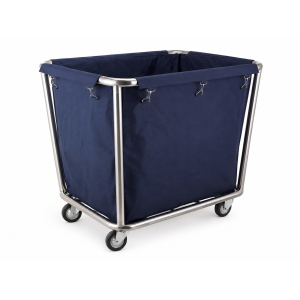 linen trolley - stainless steel