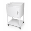 lockable bed side locker on castors