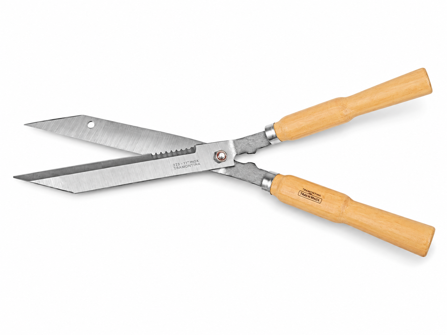 hedge shears with 12" toothed blade