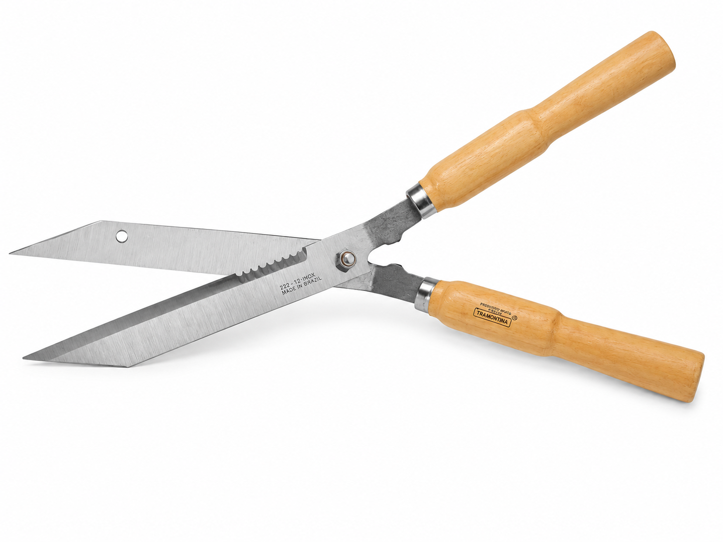 hedge shears with 12" toothed blade