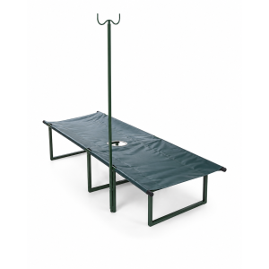 covid-19 (coronavirus) popup bed with drip stand