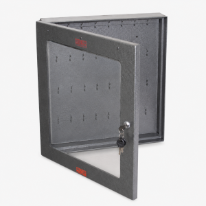 key cabinets with clear doors