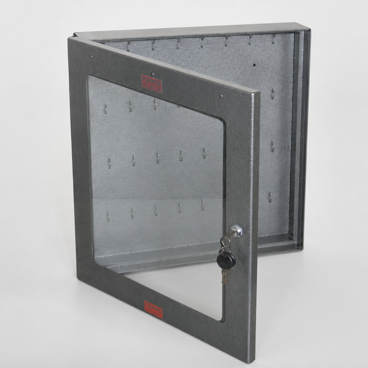 key cabinets with clear doors