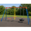 combination swing, seesaw and tyre swing