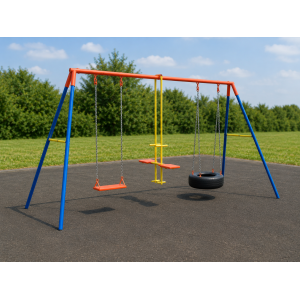 combination swing, seesaw and tyre swing