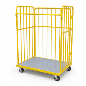 stackable trolley with folding side supports