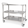 stainless steel serving trolley - 3 tier option 1