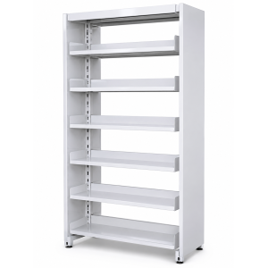 double entry with 6 shelves per side of 9 shelves-''84x36x20''