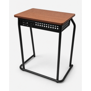 school desk - metal frame & shelf