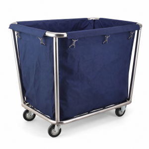 linen trolley - stainless steel