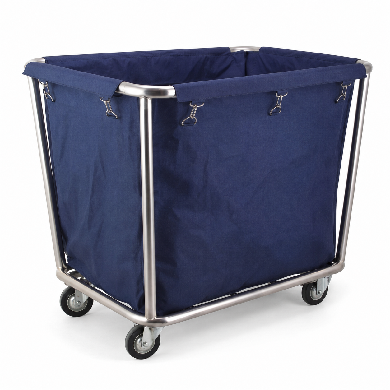 linen trolley - stainless steel