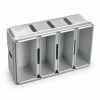 strapped bread tins
