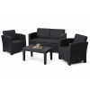 three piece sofa set + coffee table