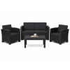 three piece sofa set + coffee table