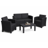 three piece sofa set + coffee table