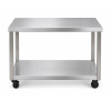 mobile table with lockable castors