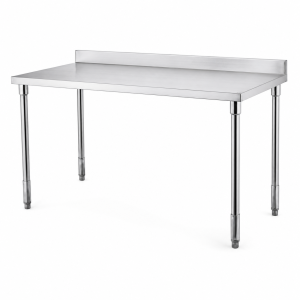 work table with backsplash