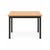 reception wood top low table