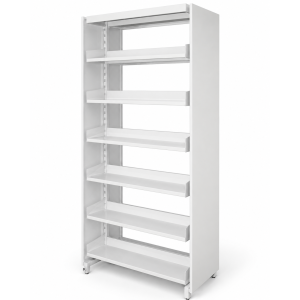 double entry with 6 shelves per side of 9 shelves-''84x36x20''