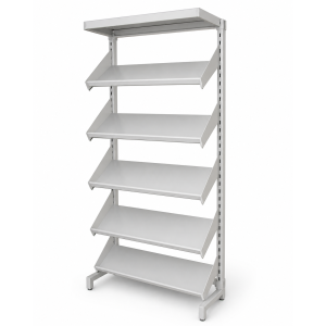 library shelving -sloping- 84" x 36" x 10.5"