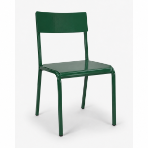 metal school chair