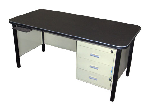 single pedestal desk -48