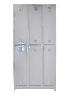 six compartment locker