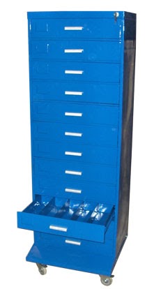 twelve drawer small parts storage